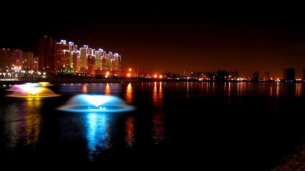 دریاچه چیتگر در شب