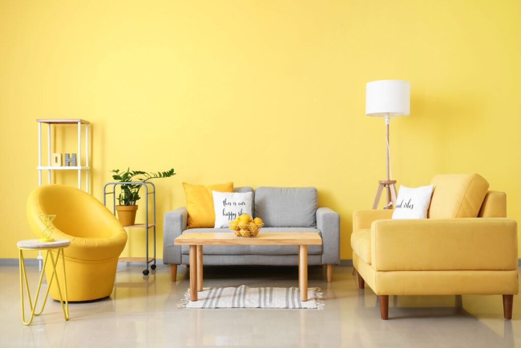 از بین بردن انرژی منفی در خانه با رنگ زرد