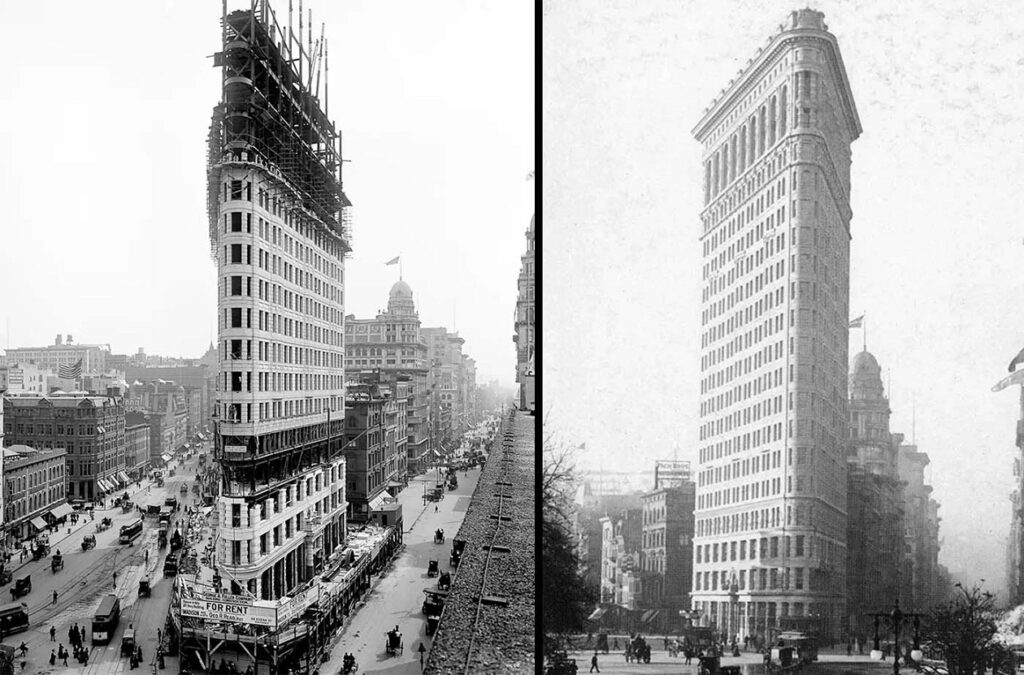داستان نام‌گذاری و شکل‌گیری ساختمان فلت آیرن منهتن