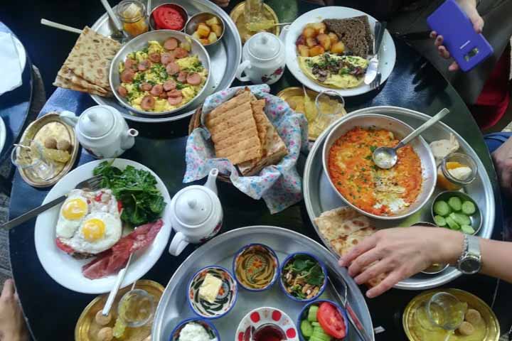 منوی کافه چای‌ بار تهران