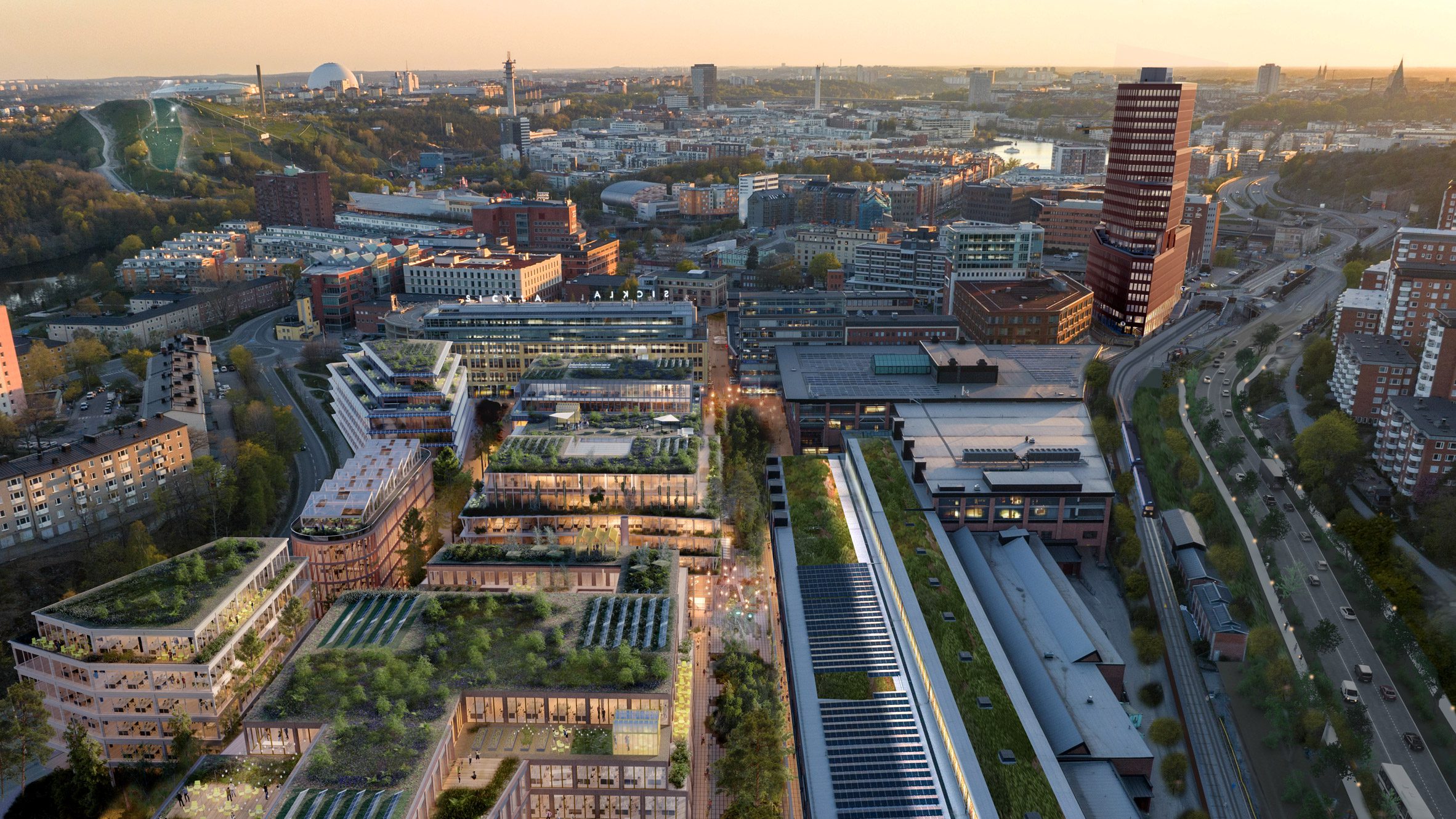 ساخت بزرگ‌ترین شهر چوبی جهان در استکهلم سوئد!