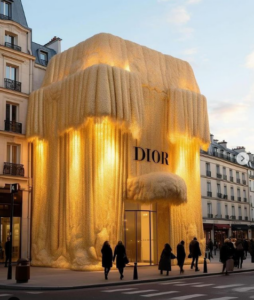 تصاویر دیدنی فروشگاه‌های پاپ آپ زمستانی برندهای لوکس در پاریس