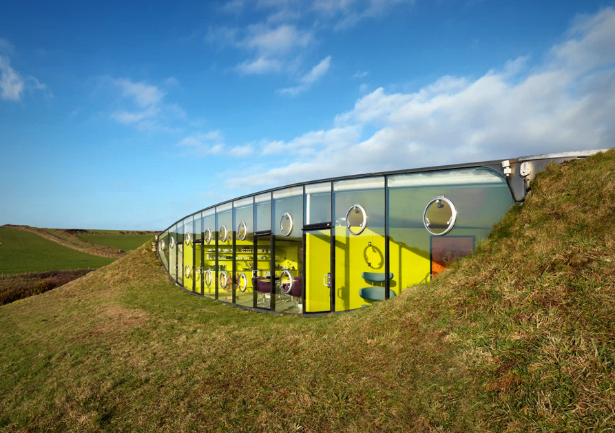 معماری خلاقانه خانه زیرزمینی مالاتور در ولز