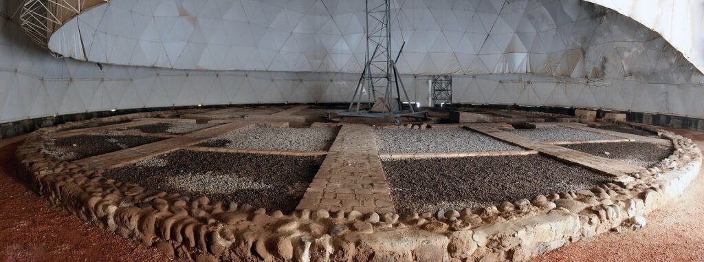 رنمای داخل صدخانه مراغه از آثار معماری خواجه نصیرالدین طوسی