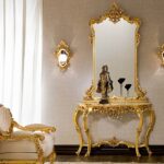 آینه و کنسول سلطنتی در دکوراسیون خانه‌های کلاسیک و مجلل