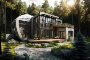 ساخت مدرن ترین خانه های ویلایی در اعماق جنگل