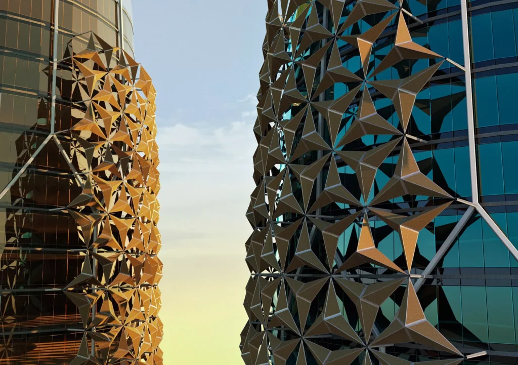 شاهکار مهندسی برج‌های دوقلوی امارات با الهام از چشم انسان