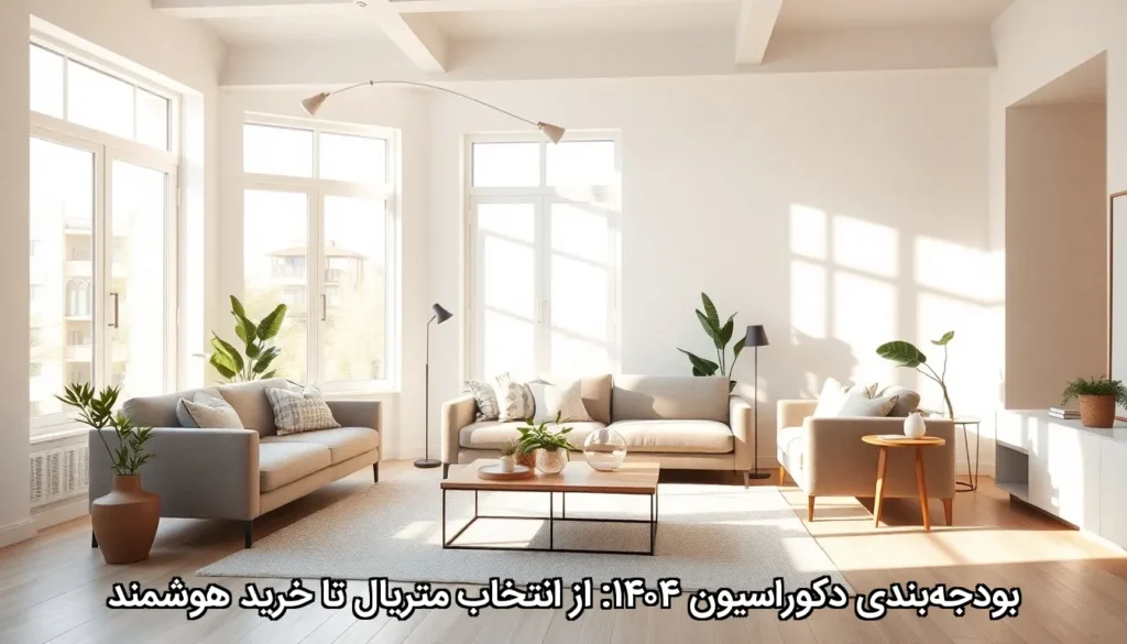 بودجه‌بندی دکوراسیون ۱۴۰۴: از انتخاب متریال تا خرید هوشمند