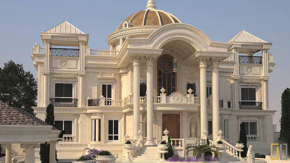 آبروریزی معماری در قم؛ آیه قرآن سردر این خانه به زبان لاتین است!