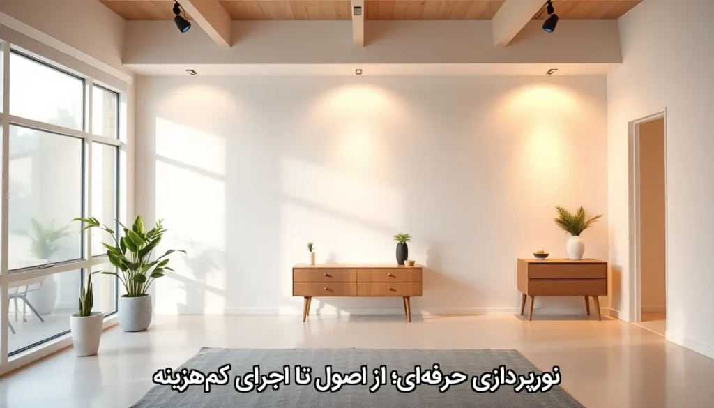 نورپردازی حرفه‌ای؛ از اصول تا اجرای کم‌هزینه