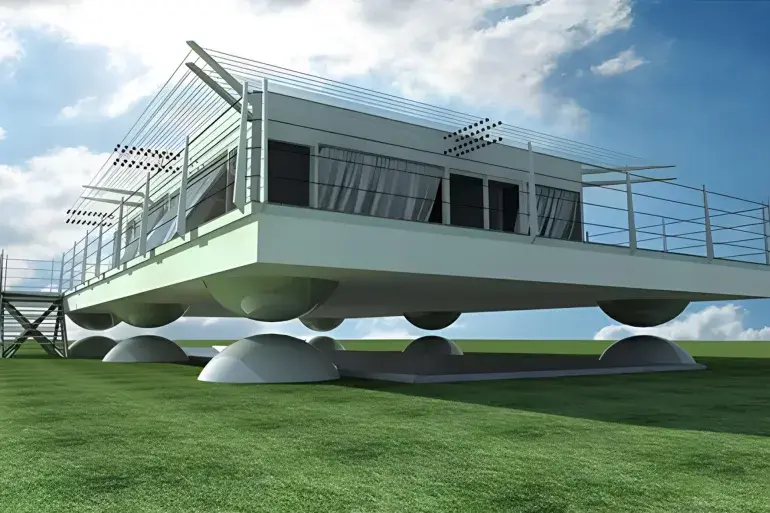 خانه‌های جدید ژاپن؛ موقع زلزله از زمین جدا می‌شود و سالم می‌ماند