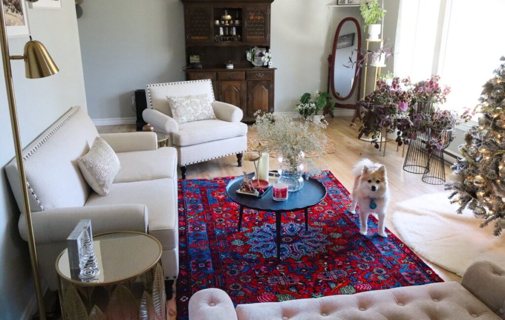 فرش مامان‌بافت دختر خانم ایرانی مقیم کانادا از زیبایی نظیر ندارد