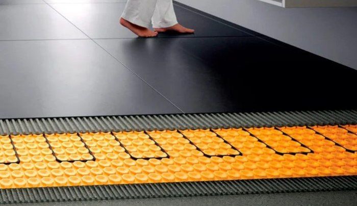 گرمایش از کف کاملا مدرن و جذاب با استفاده از شانه تخم‌مرغ