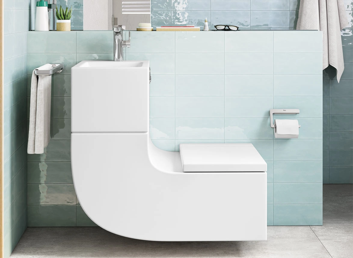 روشویی بالای توالت؛ ایده جذاب برای کاهش شدید مصرف آب