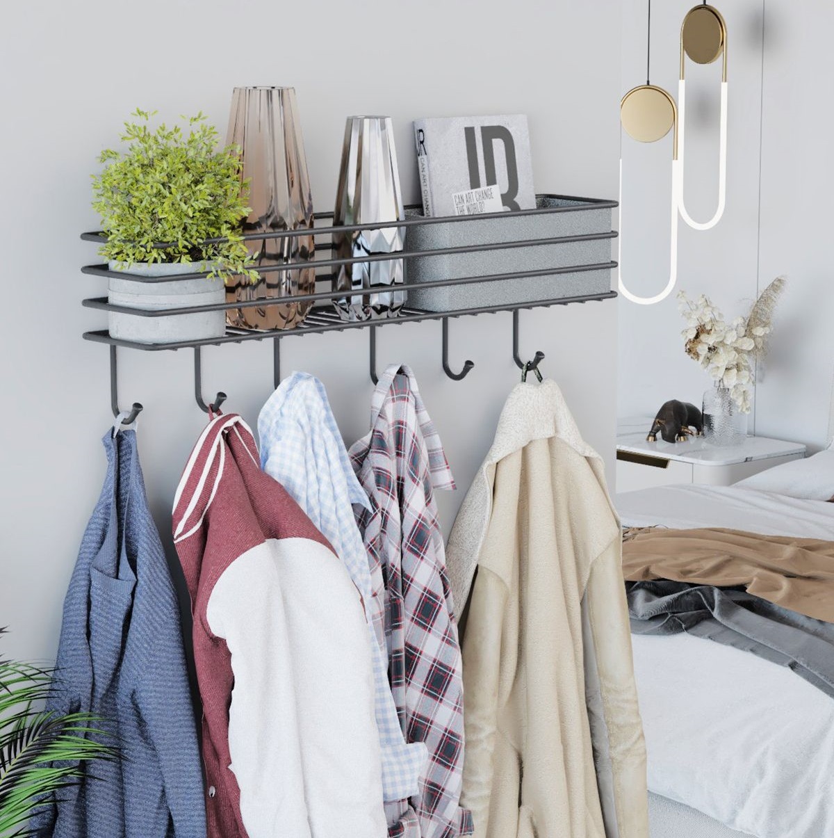 یک ایده بی‌نظیر برای ورودی خانه با چند تکه چوب و کمی رنگ