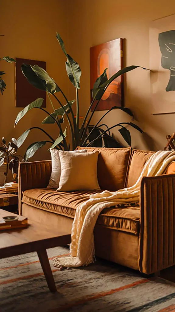 15 ایده برای چیدمان مبل قهوه‌ای؛ گرم مثل نوشیدنی شبانه