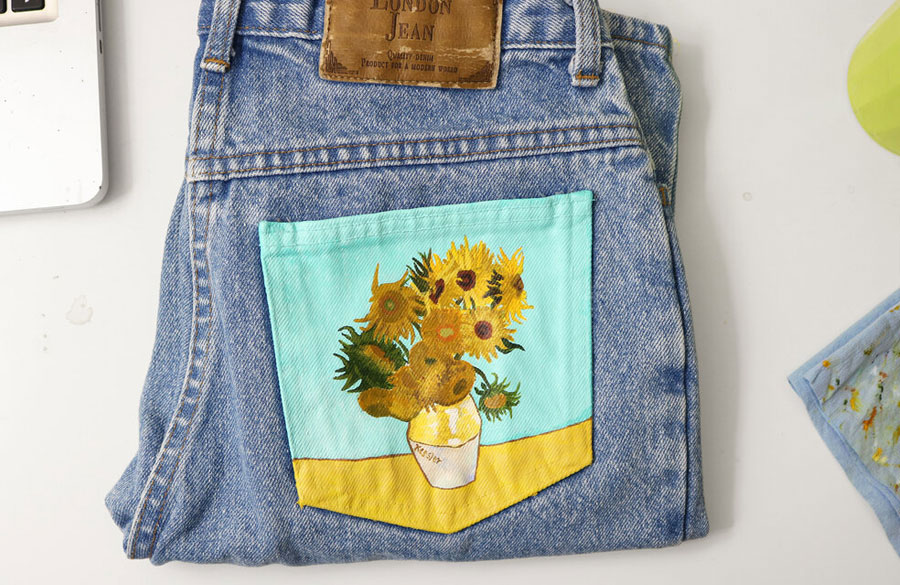 یک شلوار جین پاره و یک قاب؛ دیزاین مخصوص تازه‌ عروس!