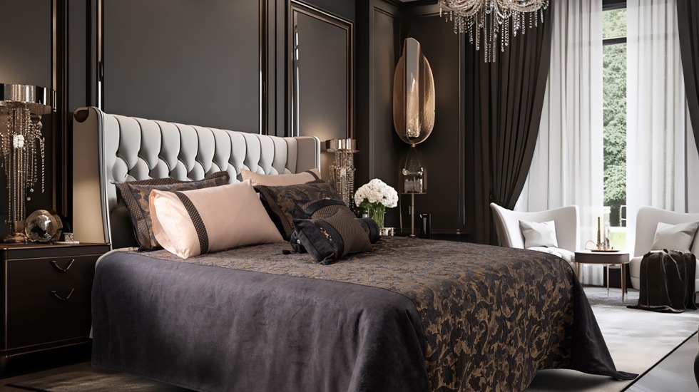 نقش رنگ و بافت روتختی در دکوراسیون اتاق خواب