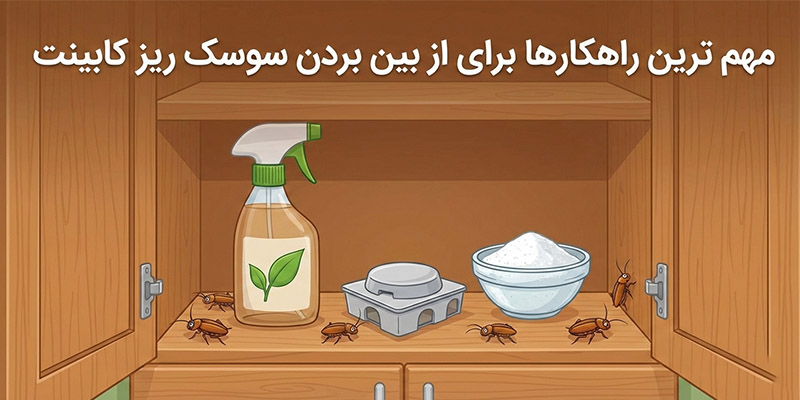 از بین بردن سوسک ریز کابینت{مهم ترین راهکارها}