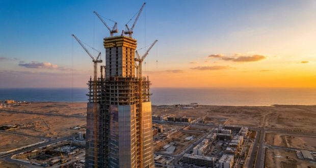 بلندترین برج تاریخ عربستان به طبقه ۱۰۲ رسید