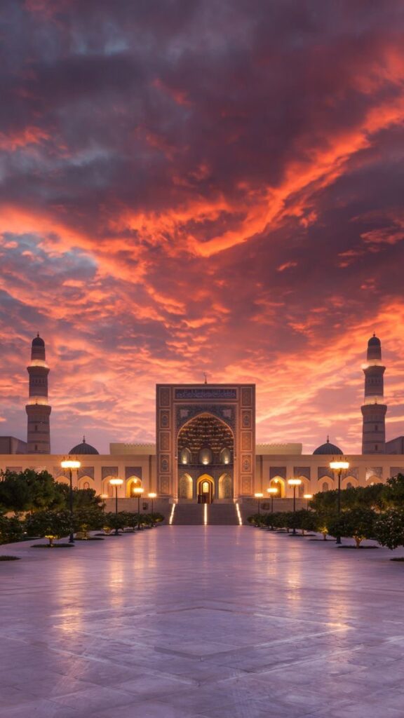 یک مسجد رویایی؛ ارغوانی و لطیف، مثل خواب بچگی
