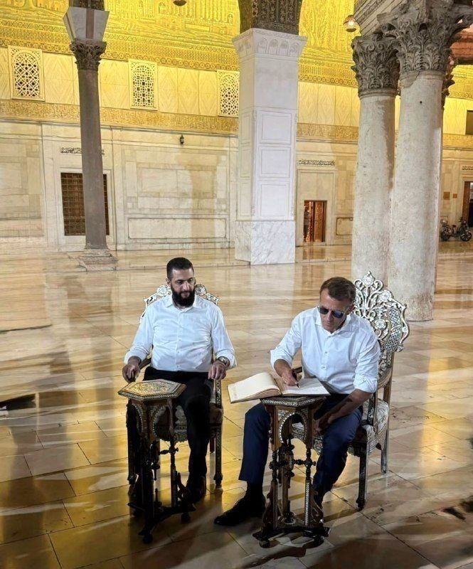 مسجد اموی دمشق؛ کهن‌ترین شاهکار سوریه که این بار میزبان مکرون و جولانی شد