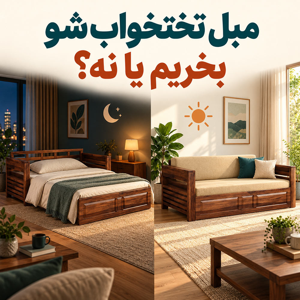 مبل تختخواب شو بخریم یا نه؟ راهنمای انتخاب برای خانه‌های امروزی